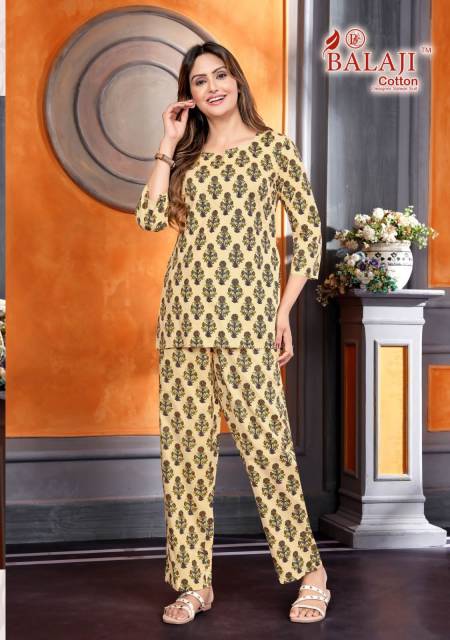 Balaji Co Ord Set 1 Ladies Top With Pant Catalog